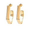 304 Stainless Steel Polygon Stud Earrings EJEW-P324-12G-4