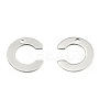 Tarnish Resistant 304 Stainless Steel Letter Charms STAS-O072-C-1