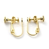 Brass Clip-on Earring Findings KK-Z007-23G-2