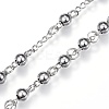 Non-Tarnish 304 Stainless Steel Rosary Bead Necklaces LS-NJEW-D285-42P-3