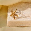 Adjustable 304 Stainless Steel Cuff Rings for Women LS-RJEW-B135-01GP-07-1