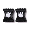 Two-tone Acrylic Beads OACR-U003-15-1