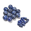 Natural Lapis Lazuli 3 Hole Guru Beads G-R474-008-2