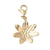 304 Stainless Steel Flower Pendant Decoration STAS-S165-27G-1