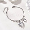 316 Stainless Steel Locket Charms Bracelets BJEW-JB13180-1