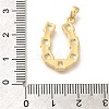 Rack Plating Brass Micro Pave Cubic Zirconia Pendants KK-M296-15G-3