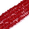 Opaque Glass Beads Strands GLAA-N019-3mm-10-1