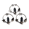Natural Mixed Stone Faceted Pointed Bullet Big Pendants G-A221-01-2