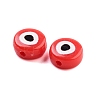 Opaque Printed Acrylic Beads OACR-G038-04A-2