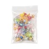 8Pcs Acrylic & Glass Pearl & Alloy Pendant Decorations HJEW-FS00071-6