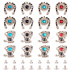 8 Styles Alloy Decorative Rivets BUTT-TA0001-19-3