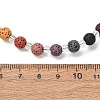 Chakra Natural Lava Rock Round Beaded Necklaces GG-CBA922D-05B-5