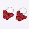 Plastic Paillette/Sequin Hair Braid Rings Pendants KEYC-TAC0001-02E-2