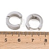 Stripe 304 Stainless Steel Shell Hoop Earrings for Women EJEW-L307-11P-5