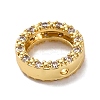 Rack Plating Brass with Cubic Zirconia Bead Frame KK-S406-09E-G-2