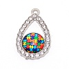 Zinc Alloy Enamel Pendants PALLOY-TAC0022-07-1