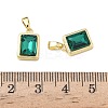 Brass Glass Charms KK-L256-20G-3