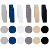 6 Bags 6 Colors 36Pcs Cloth Shoe Heel Repair Patch AJEW-DR0001-96-1