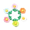 30Pcs 6 Colors Opaque Resin Pendants RESI-CJ0003-08-3