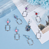 2 Sets Alloy Painting Frame Pendant Decorations FIND-UN0002-04-4