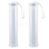 2Pcs Extendable Plastic Paint Brush Case AJEW-GF0013-01-1