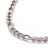 Non-Tarnish 304 Stainless Steel Chain Necklaces LS-NJEW-A002-08P-2