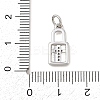 Brass Micro Pave Clear Cubic Zirconia Pendants KK-G544-08P-01-3