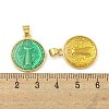 Rack Plating Brass Enamel Pendants KK-Z053-21G-3