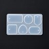 DIY Shield & Geometric Shape Pendant Silicone Molds DIY-G067-06A-4