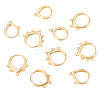 10Pcs 5 Styles Brass Hoop Earring Finding KK-TA0002-52-2