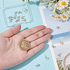 20Pcs 2 Colors Brass Micro Pave Clear Cubic Zirconia Pendants KK-ME0002-14-3