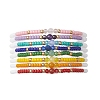 8Pcs Natural Mixed Gemstone & Glass Seed Beads Stretch Bracelets for Women BJEW-MZ00274-3