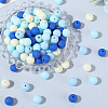 Rubberized Style Imitated Silicone Acrylic Beads MACR-PA0001-06C-02-7