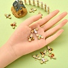 20Pcs 4 Colors Alloy Enamel Pendants ENAM-YW0001-91-5