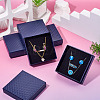 5Pcs Rhombus Textured Cardboard Jewelry Packing Boxes with Sponge Inside CBOX-TA0001-18C-7