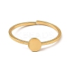 304 Stainless Steel Adjustable Open Cuff Rings LS-RJEW-Q806-01G-06-2