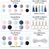 DIY Silicone Bead & Faux Suede Tassel Pendant Decorations Making Kits DIY-YW0010-10-2