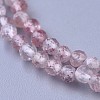 Natural Strawberry Quartz Beaded Necklaces NJEW-K114-B-A14-2
