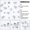 18Pcs 3 Style 304 Stainless Steel Corrugated Beads STAS-UN0031-11-4