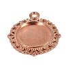 Zinc Alloy Pendant Settings for Cabochon & Rhinestone LS-KHDZ-PALLOY-A15290-RG-1