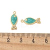 304 Stainless Steel Enamel Pendants STAS-Z122-22G-01-3