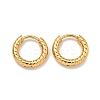 202 Stainless Steel Huggie Hoop Earrings with 304 Stainless Steel Pins for Women EJEW-H003-04G-1
