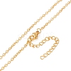 Curb Chains Dangle Stud Earring and Pendant Necklace SJEW-E043-03-5