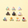 511Pcs 10 Style Transparent & Opaque Mixed Color Acrylic Beads MACR-FS0001-34-3