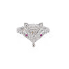 Brass Micro Pave Cubic Zirconia Cuff Rings RJEW-S045-145P-1