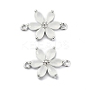 Brass Pave Cubic Zirconia Connector Charms KK-B072-01P-01-1