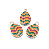 Alloy Enamel Pendants X-ENAM-S115-153-1