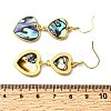 Brass Natural Abalone Shell Dangle Earrings EJEW-F388-01B-G-5
