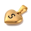 304 Stainless Steel Pendants STAS-P278-01S-G-1-2
