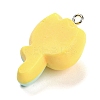 Opaque Resin Pendants LS-RESI-G078-01L-2